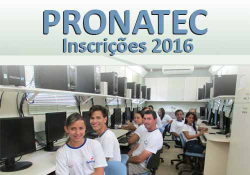 Pronatec ES Inscrições