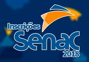 Inscrições SENAC 2018