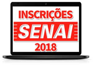 Inscrições SENAI 2018