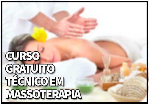 Curso Gratuito Técnico em Massoterapia