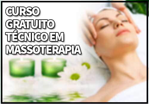 Curso Gratuito Técnico em Massoterapia