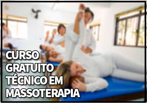 Curso Gratuito Técnico em Massoterapia