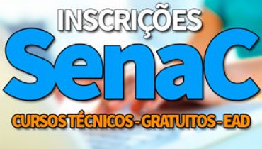 Inscrições SENAC 2019