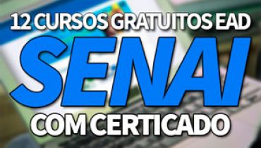 12 Cursos Gratuitos SENAI EAD