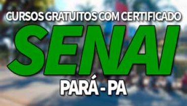 SENAI PA Cursos Gratuitos 2019