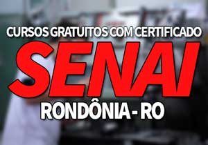 SENAI RO Cursos Gratuitos 2019