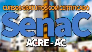 SENAC AC Cursos Gratuitos 2019