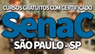 SENAC Cursos Gratuitos SP 2019