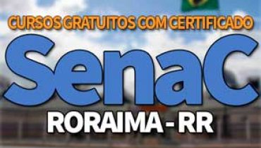 SENAC RR Cursos Gratuitos 2019