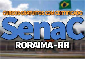 SENAC RR Cursos Gratuitos 2019