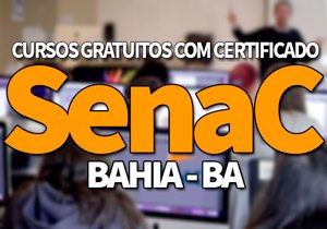 SENAC Cursos Gratuitos BA 2019