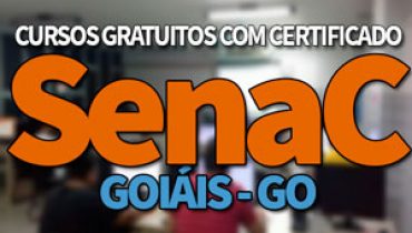 SENAC Cursos Gratuitos GO 2019