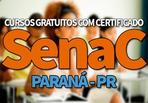 SENAC PR Cursos Gratuitos 2019