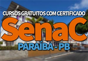 SENAC PB Cursos Gratuitos 2019