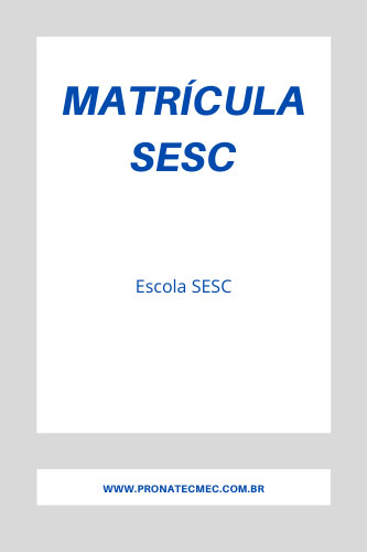 Matrícula SESC 2023