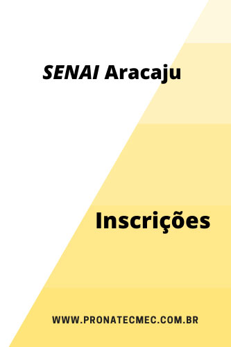 SENAI Aracaju 2021 