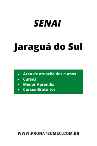 SENAI Jaraguá do Sul 2021