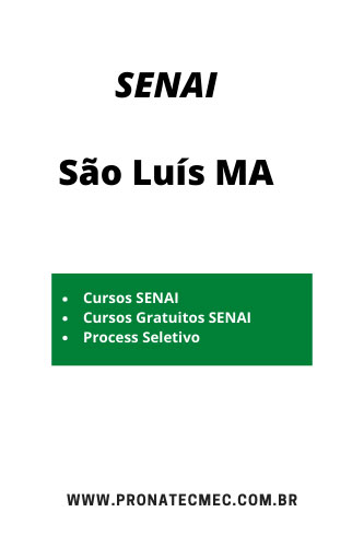 SENAI São Luís MA 2021