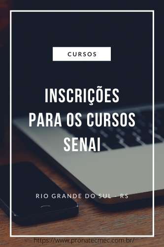 Cursos SENAI RS 2021