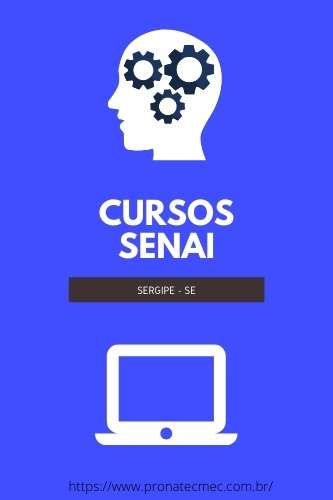 Cursos SENAI SE 2021