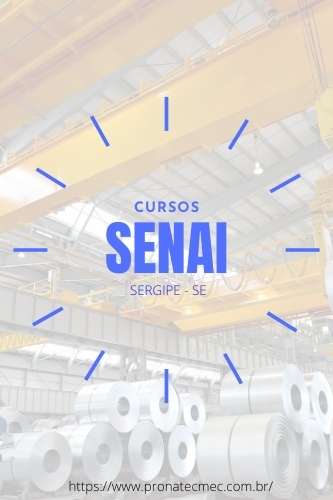 Cursos SENAI SE 2021