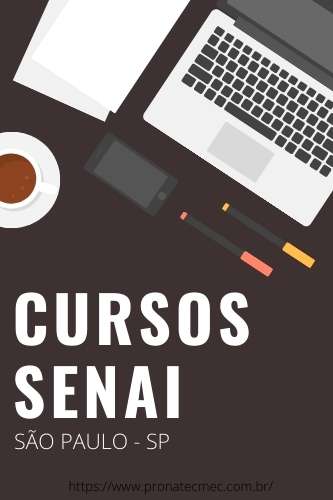 Cursos SENAI SP 2021