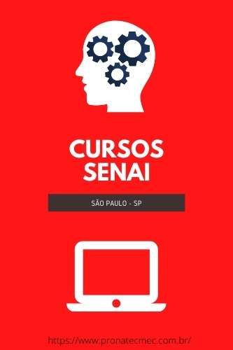 Cursos SENAI SP 2021