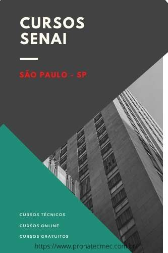 Cursos SENAI SP 2021