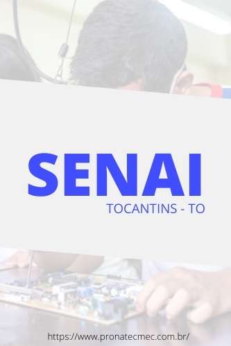 Cursos SENAI TO 2021