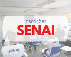 Inscrições SENAI 2023