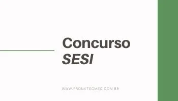 Concurso SESI 2023