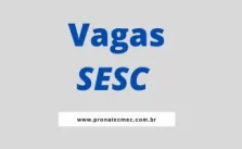 Vagas SESC 2023